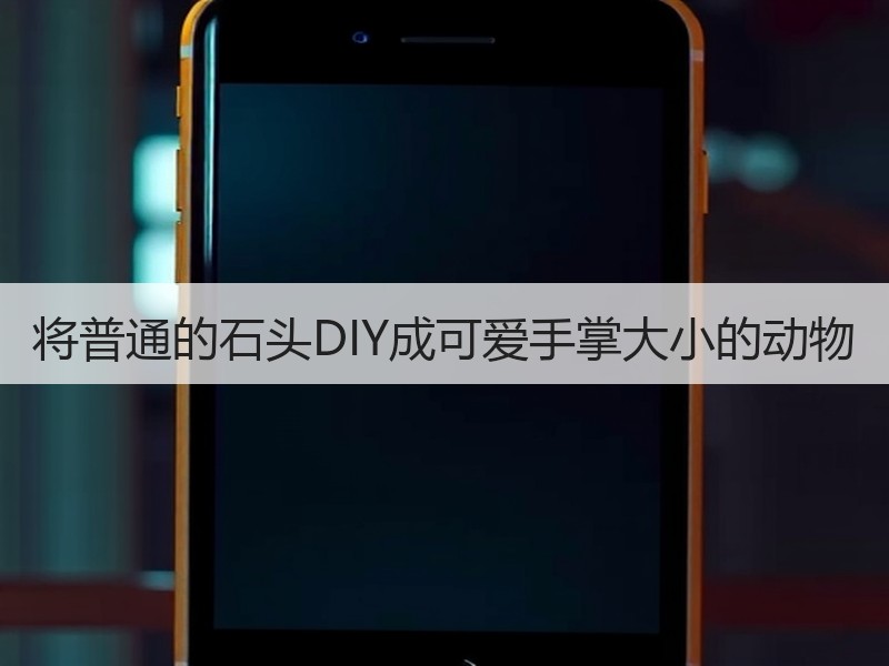 将普通的石头DIY成可爱手掌大小的动物