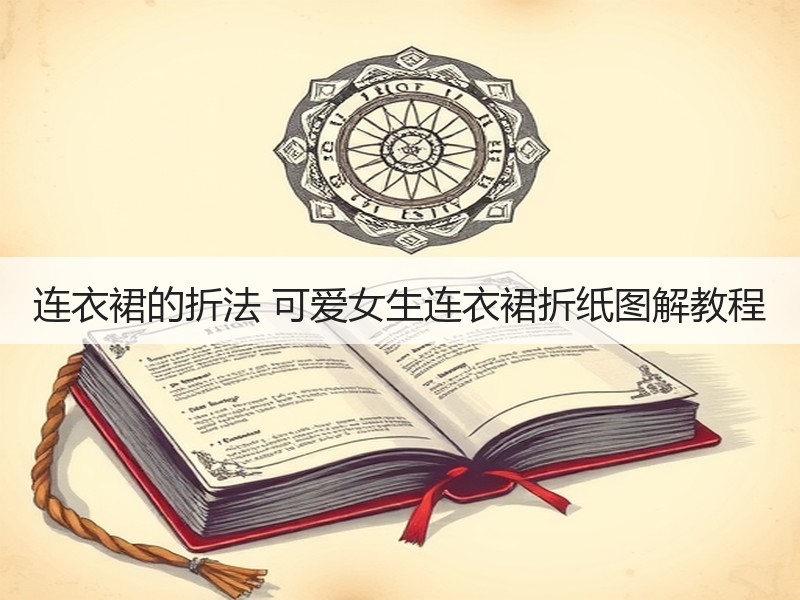 连衣裙的折法 可爱女生连衣裙折纸图解教程