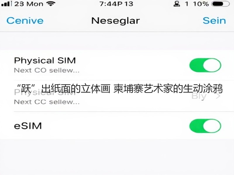 “跃”出纸面的立体画 柬埔寨艺术家的生动涂鸦