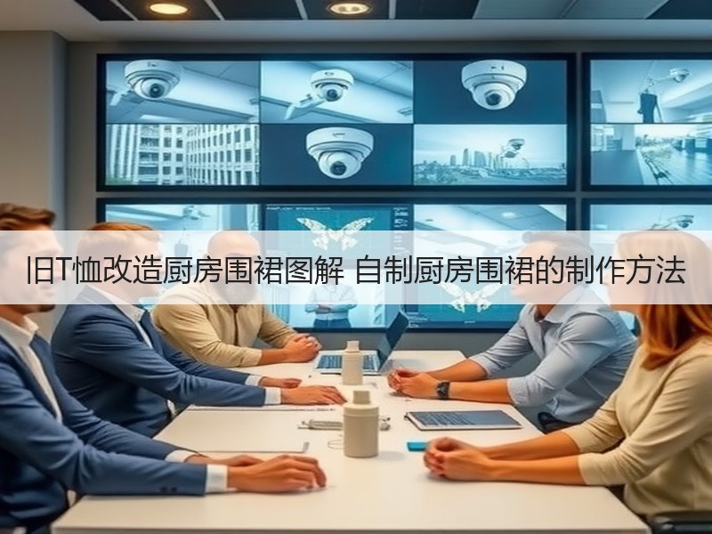 旧T恤改造厨房围裙图解 自制厨房围裙的制作方法