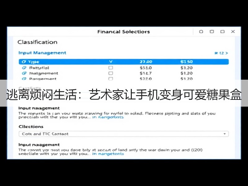 逃离烦闷生活：艺术家让手机变身可爱糖果盒