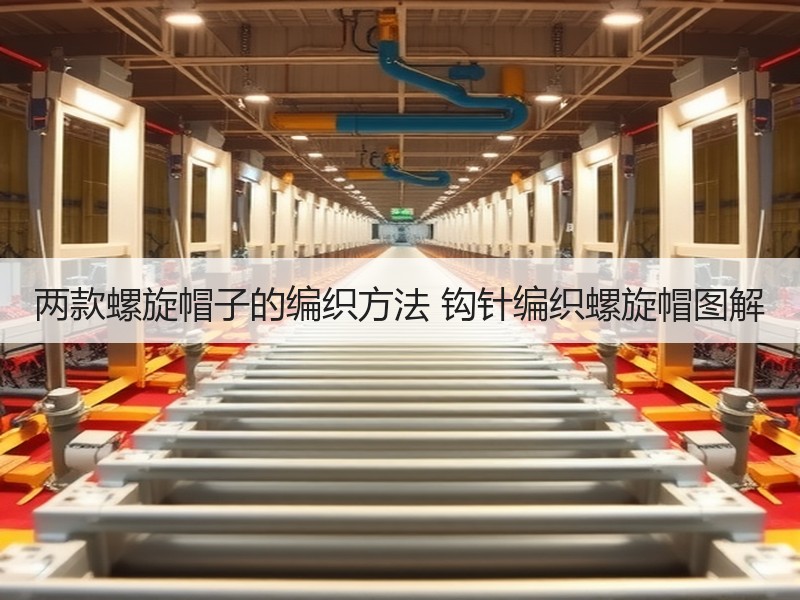 两款螺旋帽子的编织方法 钩针编织螺旋帽图解
