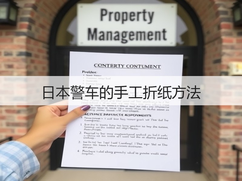 日本警车的手工折纸方法