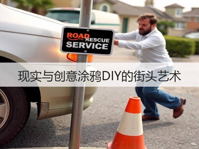 现实与创意涂鸦DIY的街头艺术