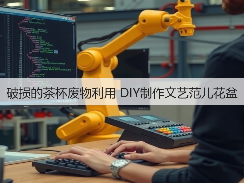 破损的茶杯废物利用 DIY制作文艺范儿花盆