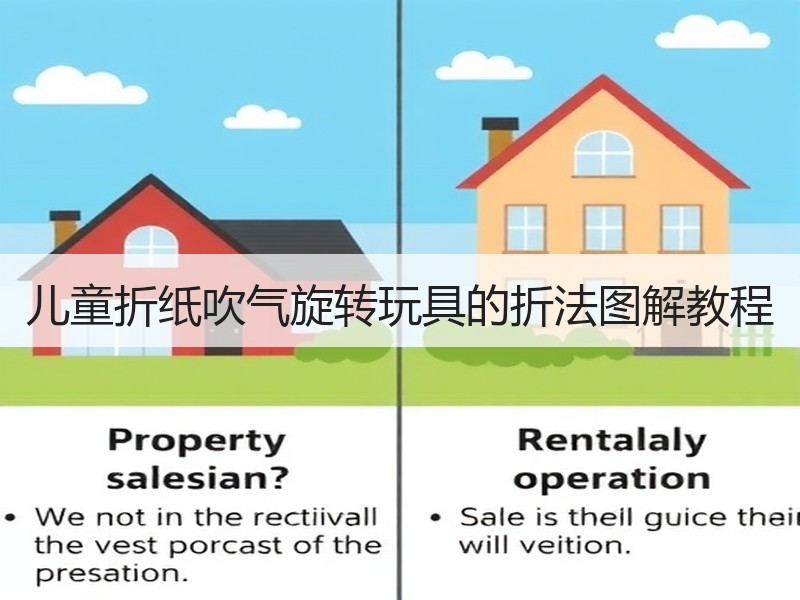 儿童折纸吹气旋转玩具的折法图解教程