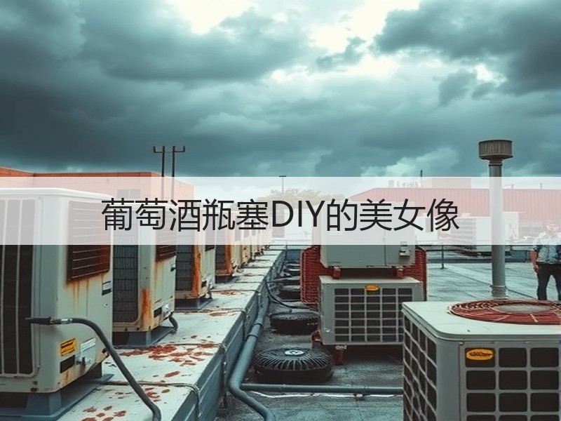 葡萄酒瓶塞DIY的美女像