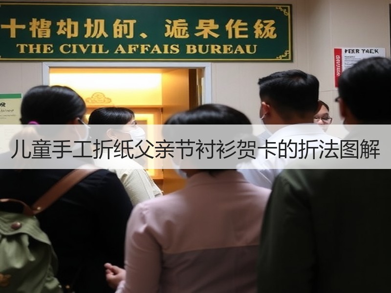 儿童手工折纸父亲节衬衫贺卡的折法图解
