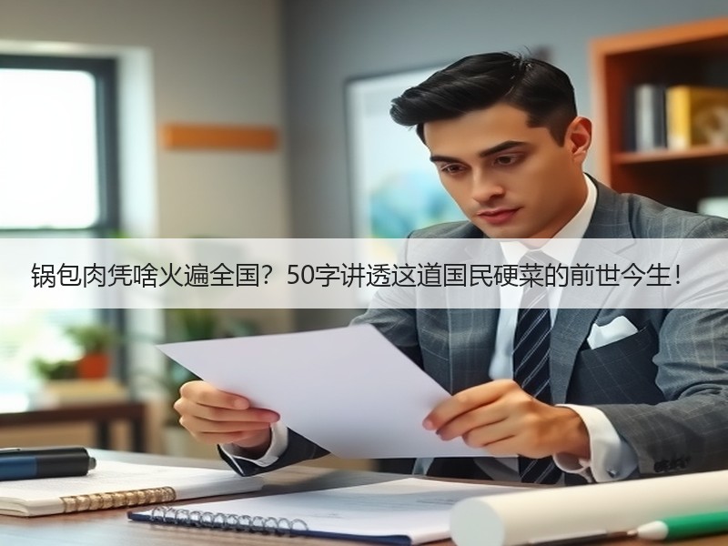 锅包肉凭啥火遍全国？50字讲透这道国民硬菜的前世今生！