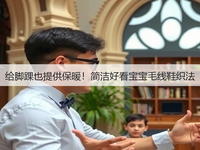 给脚踝也提供保暖！简洁好看宝宝毛线鞋织法