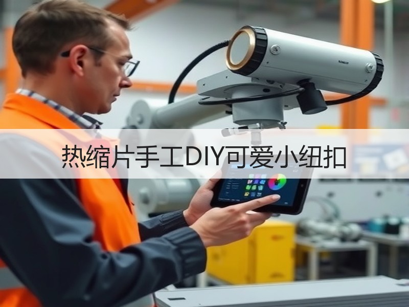 热缩片手工DIY可爱小纽扣