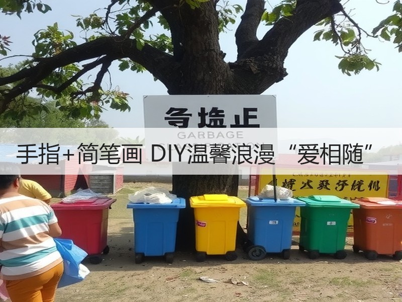 手指+简笔画 DIY温馨浪漫“爱相随”