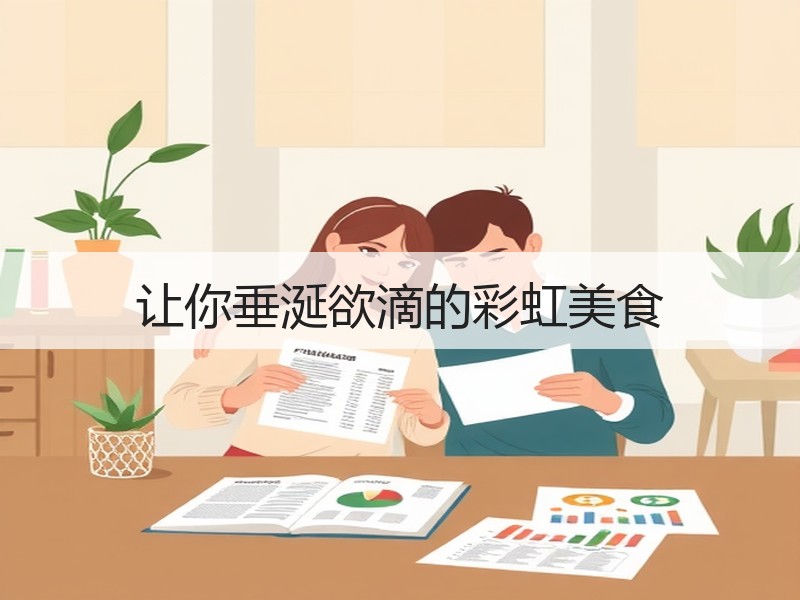 让你垂涎欲滴的彩虹美食