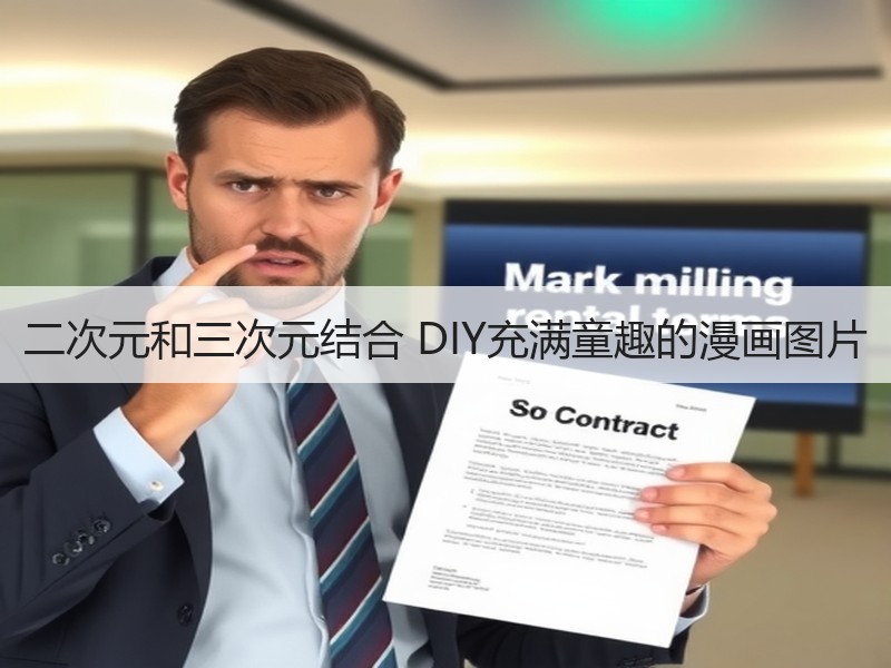 二次元和三次元结合 DIY充满童趣的漫画图片