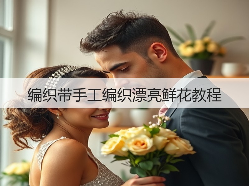 编织带手工编织漂亮鲜花教程
