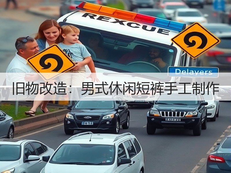 旧物改造：男式休闲短裤手工制作
