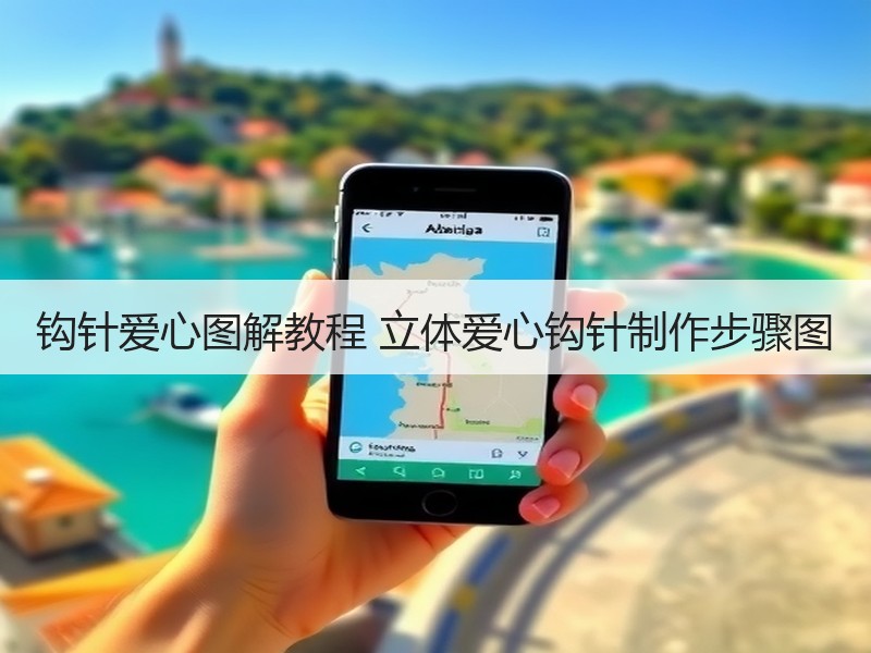 钩针爱心图解教程 立体爱心钩针制作步骤图