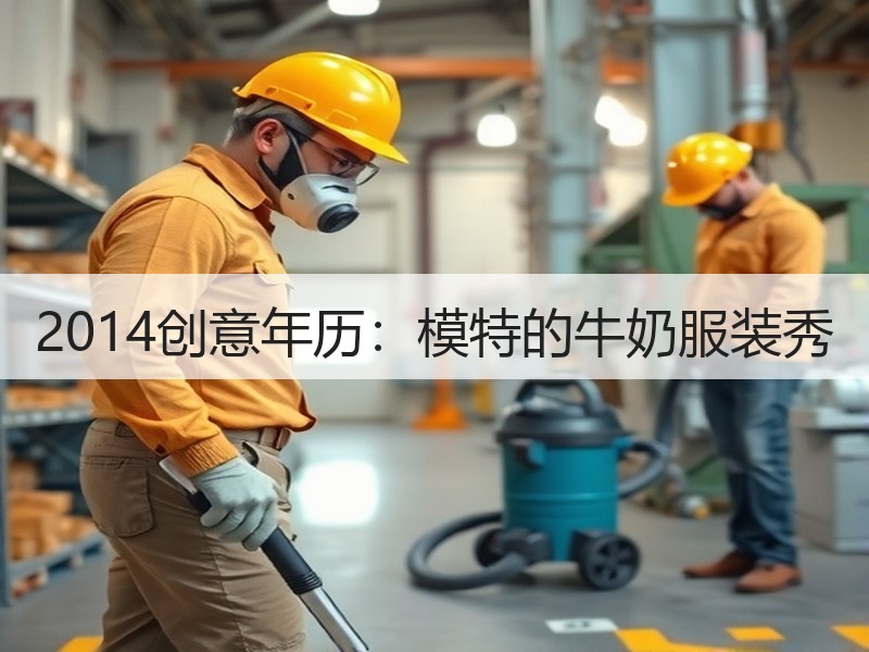 2014创意年历：模特的牛奶服装秀