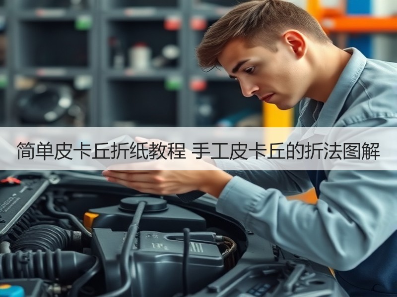 简单皮卡丘折纸教程 手工皮卡丘的折法图解