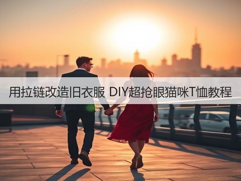 用拉链改造旧衣服 DIY超抢眼猫咪T恤教程