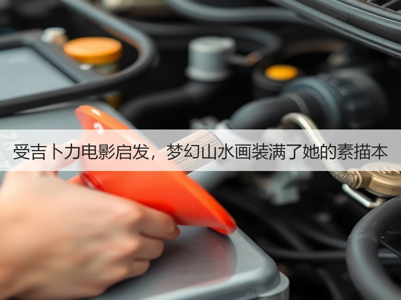 受吉卜力电影启发，梦幻山水画装满了她的素描本
