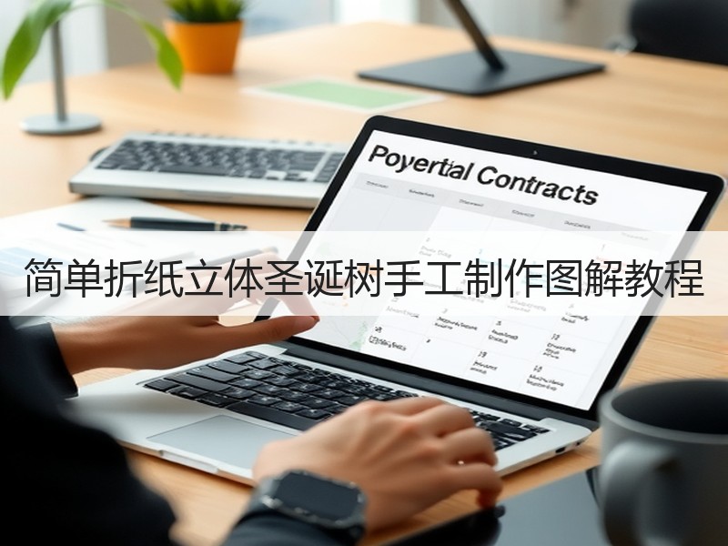 简单折纸立体圣诞树手工制作图解教程