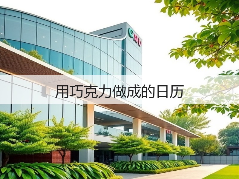 用巧克力做成的日历