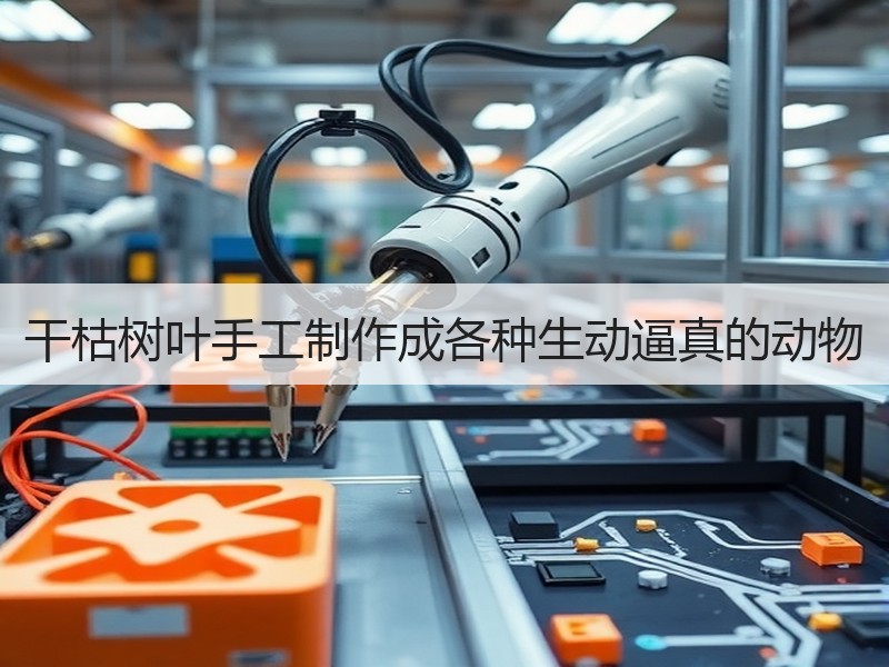 干枯树叶手工制作成各种生动逼真的动物