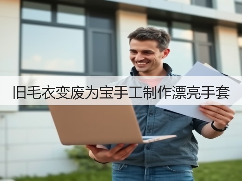 旧毛衣变废为宝手工制作漂亮手套