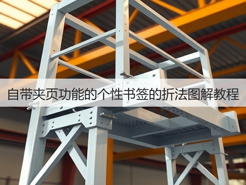 自带夹页功能的个性书签的折法图解教程