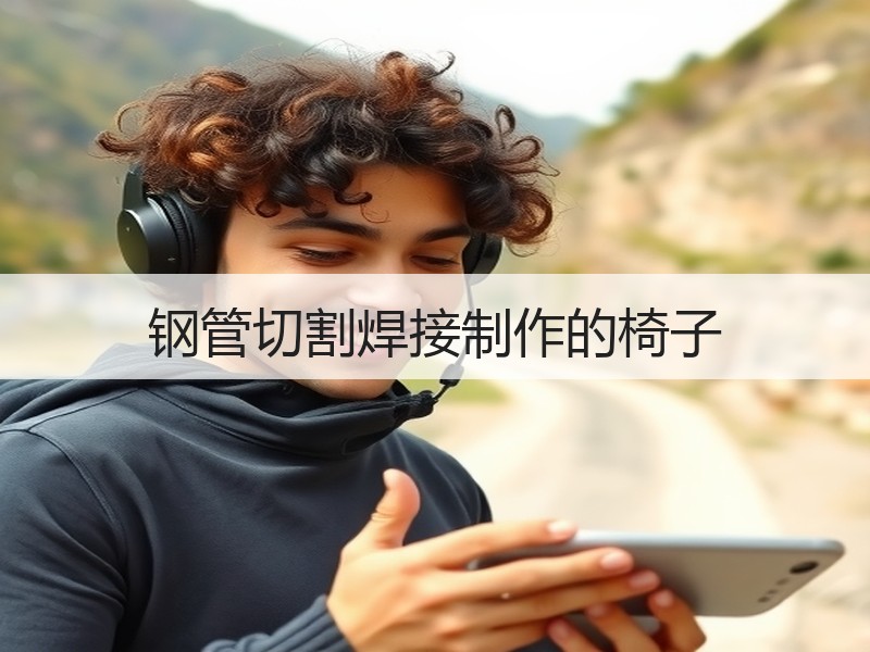 钢管切割焊接制作的椅子