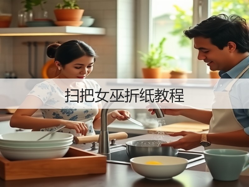 扫把女巫折纸教程