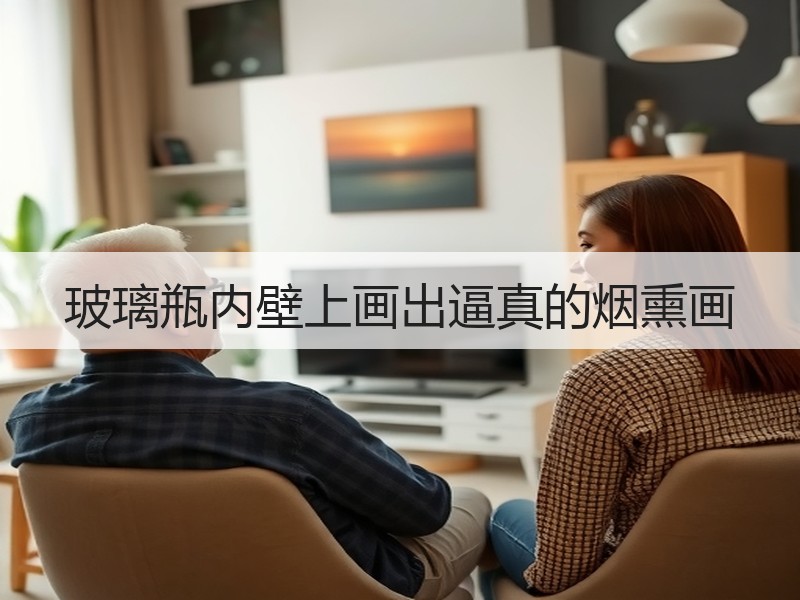 玻璃瓶内壁上画出逼真的烟熏画