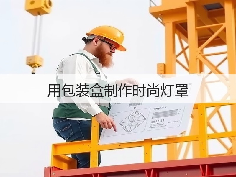 用包装盒制作时尚灯罩