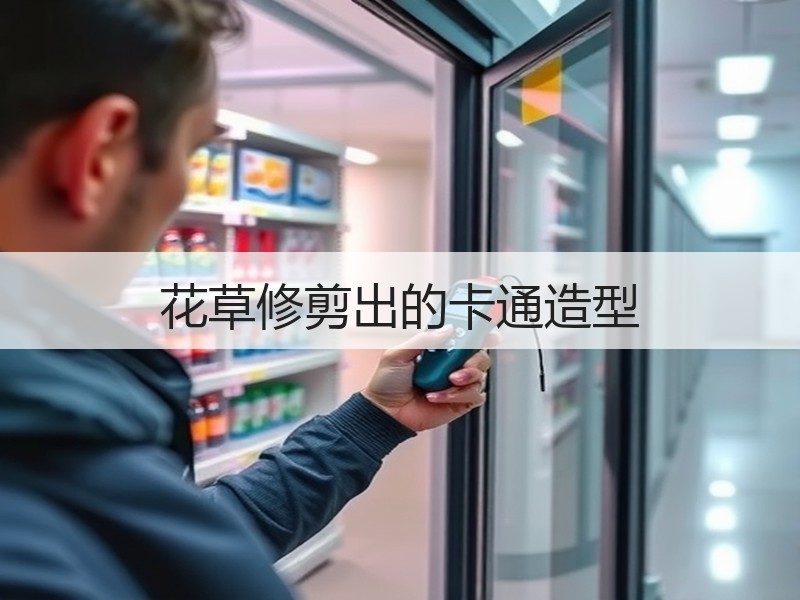 花草修剪出的卡通造型