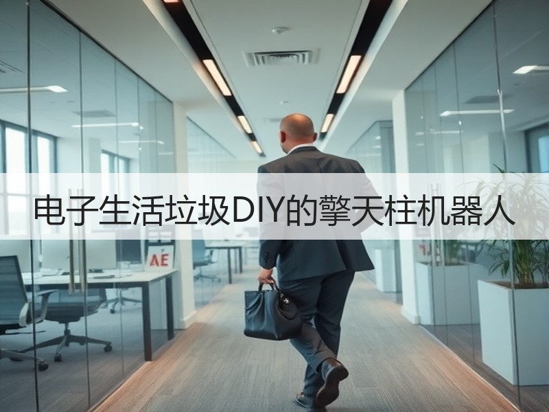 电子生活垃圾DIY的擎天柱机器人
