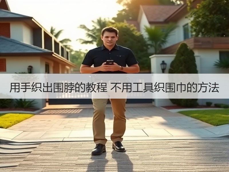 用手织出围脖的教程 不用工具织围巾的方法