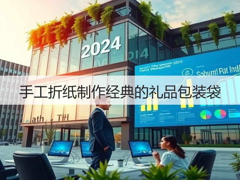 手工折纸制作经典的礼品包装袋