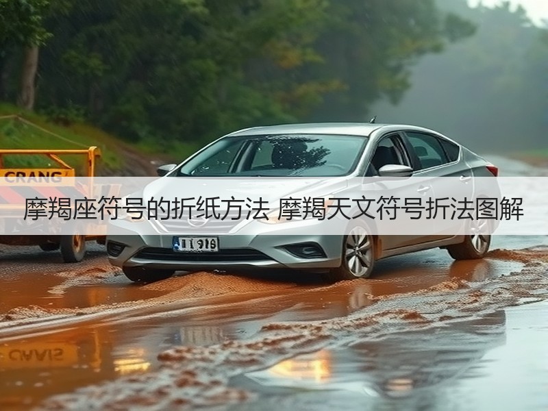 摩羯座符号的折纸方法 摩羯天文符号折法图解