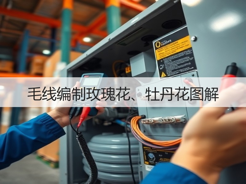 毛线编制玫瑰花、牡丹花图解