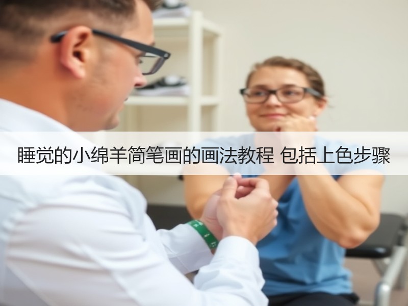 睡觉的小绵羊简笔画的画法教程 包括上色步骤