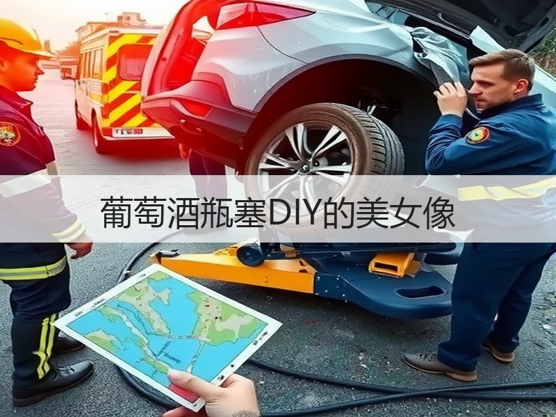葡萄酒瓶塞DIY的美女像