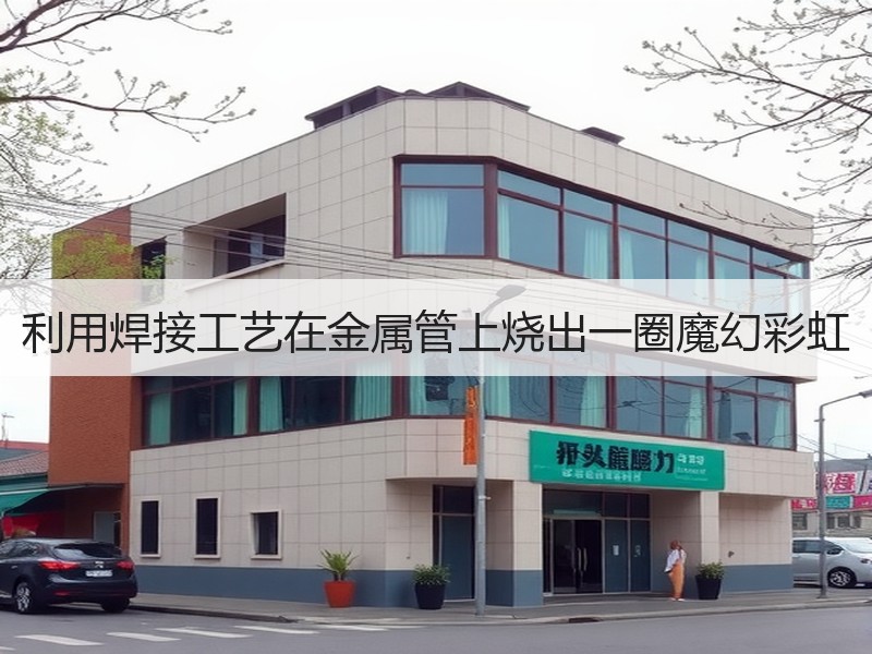 利用焊接工艺在金属管上烧出一圈魔幻彩虹