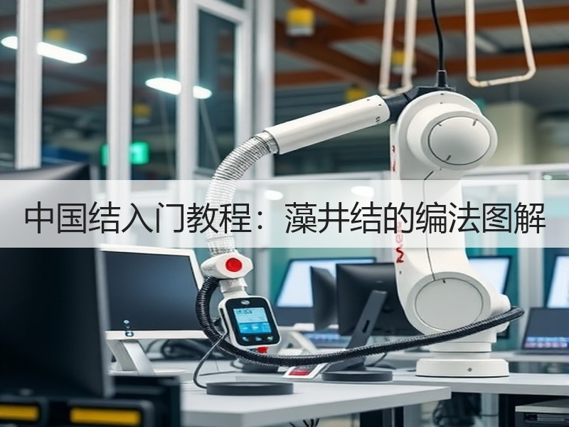 中国结入门教程：藻井结的编法图解