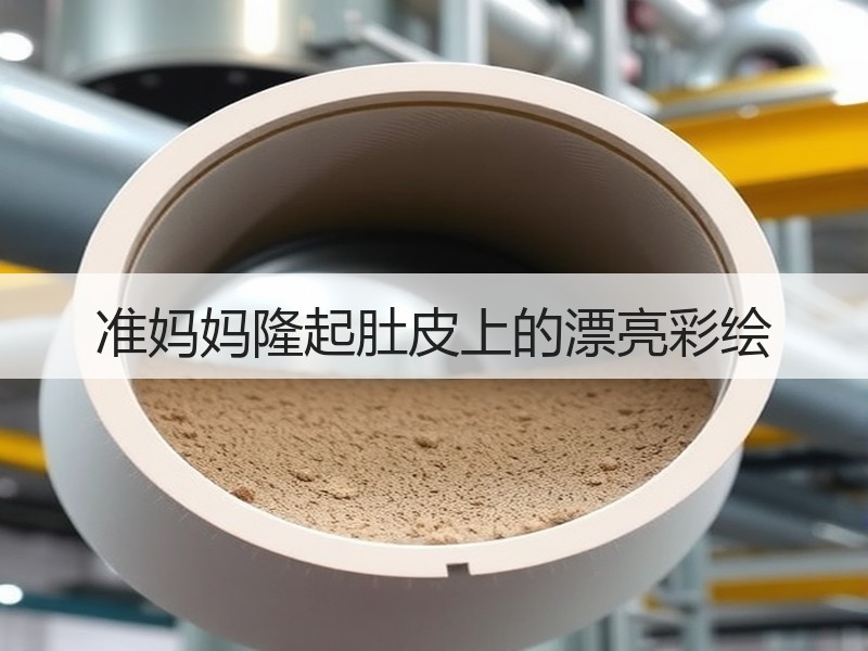 准妈妈隆起肚皮上的漂亮彩绘