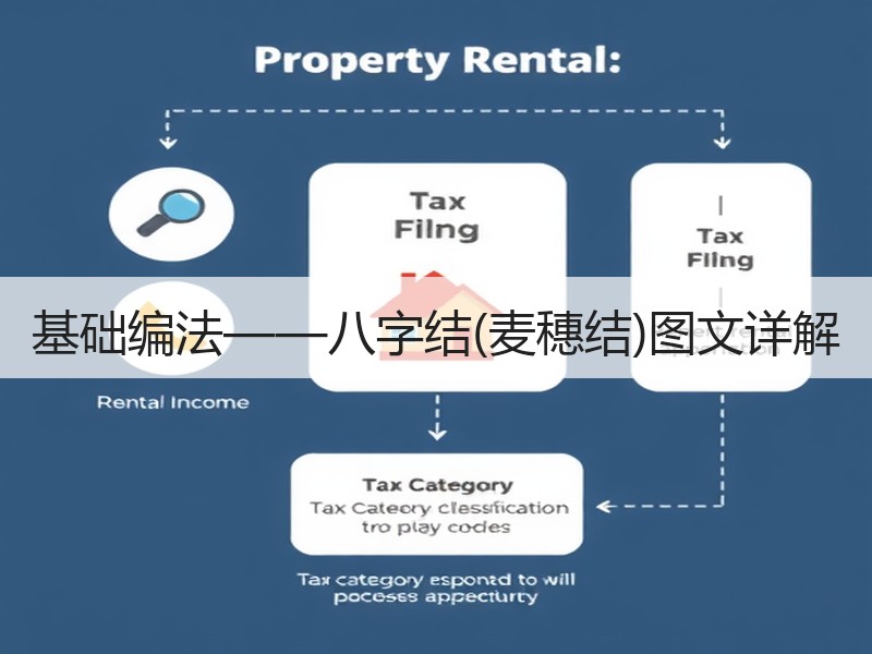 基础编法——八字结(麦穗结)图文详解
