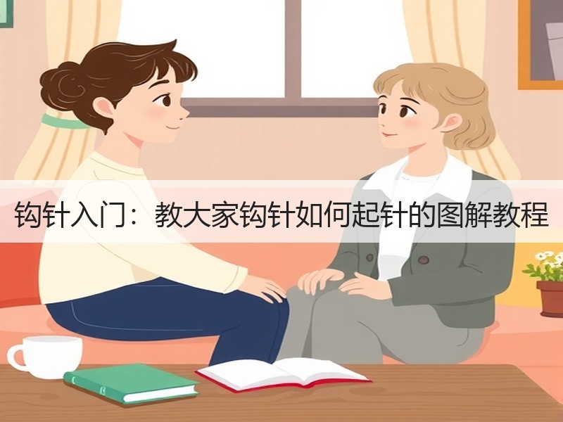 钩针入门：教大家钩针如何起针的图解教程