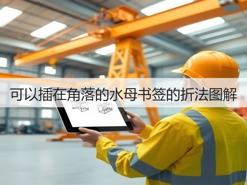 可以插在角落的水母书签的折法图解