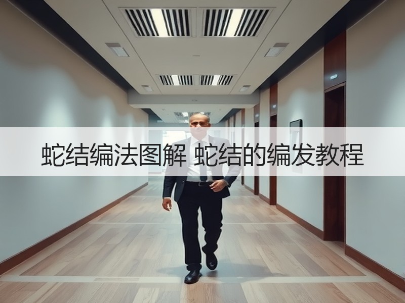 蛇结编法图解 蛇结的编发教程