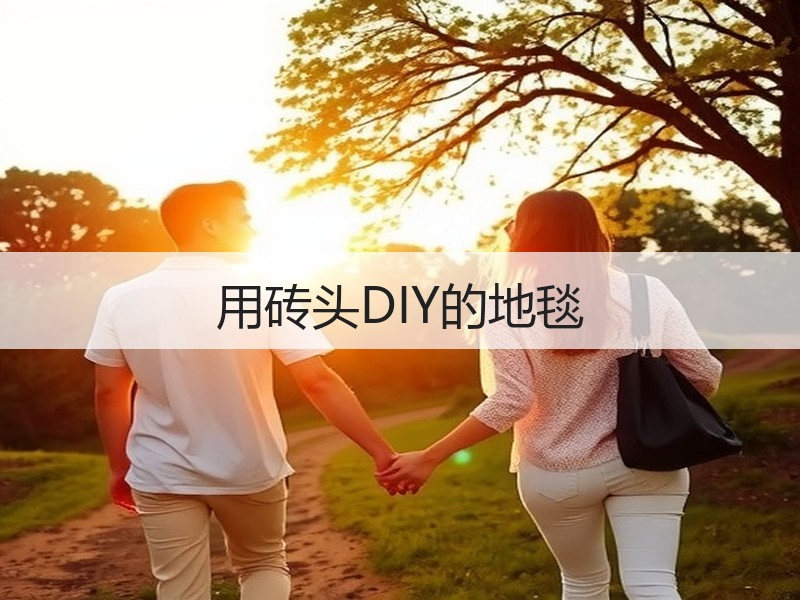 用砖头DIY的地毯